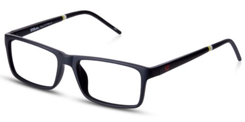 WILSON - Black plastic glasses with colored temples