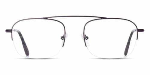 Aviator half-frame glasses